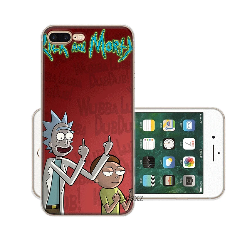 Чехол для мобильного телефона iPhone 11 Pro X XR XS Max 5 5S SE 6 6S 7 8 Plus жесткий чехол Rick Y Morty