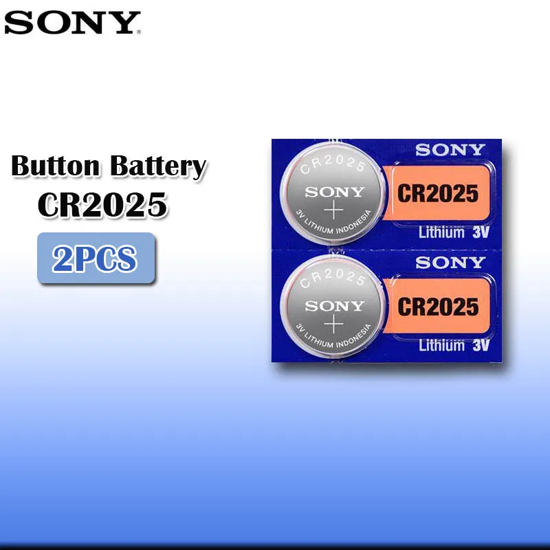 2 шт./лот sony CR2025 3 в оригинальная литиевая батарея для часов с пультом дистанционного управления калькулятор CR2025 2025 кнопочные батарейки для монет
