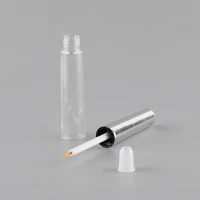 1050pcs 8ml clear as eyeliner liquid bottle with silver cap empty eyelash growth fluid tubecontainer diy makeup packing tool