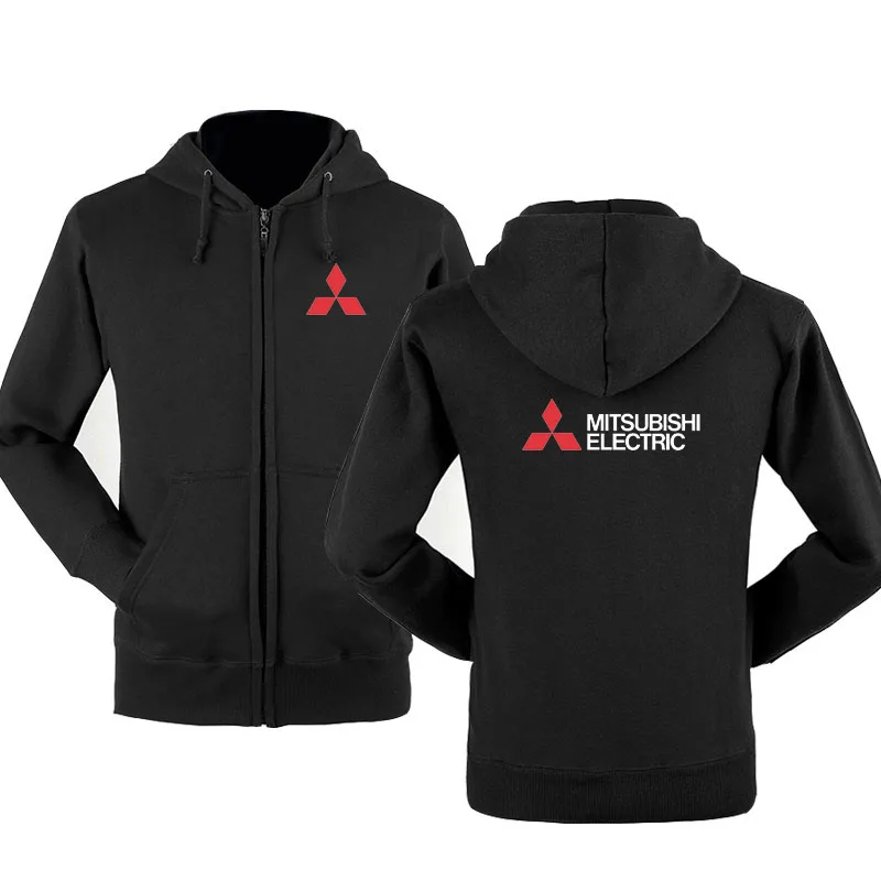 Весенне-осенняя Толстовка Mitsubishi на молнии толстовки флисовая куртка с капюшоном