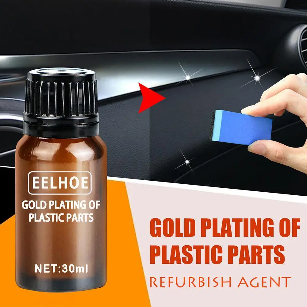 

10ml/20ml/30ml Car Plastic Parts Retreading Agent Car Interior Plastic Renovated Coating Paste Maintenance Supplies Wax