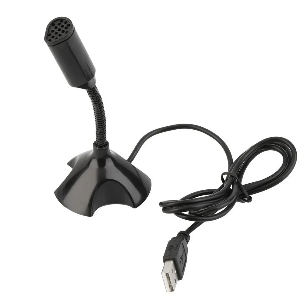 Фото Универсальный USB-микрофон для ноутбука Регулируемый мини-микрофон-подставка ПК