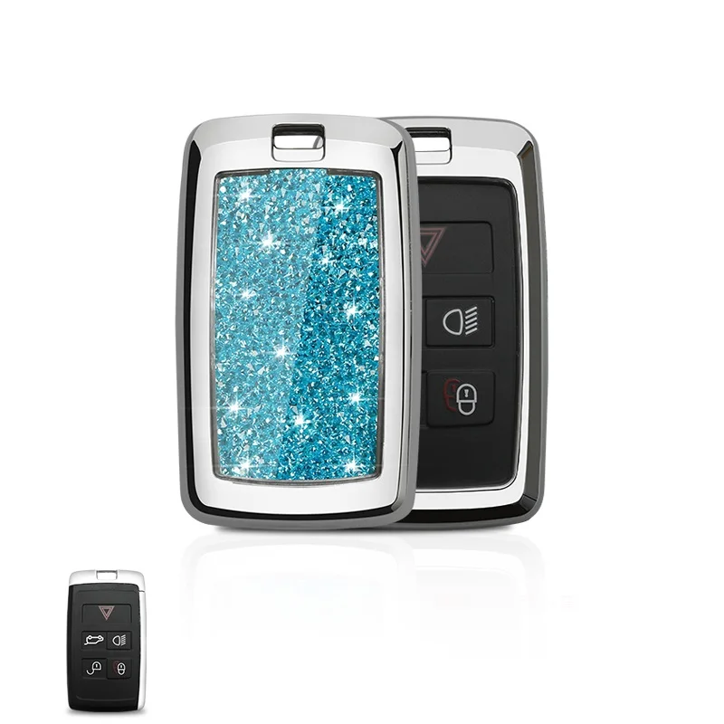 

Car Remote Diamond key case key Cover For Land Rover Range Rover Evoque Discovery Sport 5 2018 2019 2020