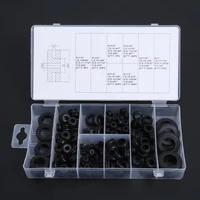 180pcslot black rubber grommets 8 popular sizes retaining ring set blanking hole wiring cable gasket kits hardware tools new