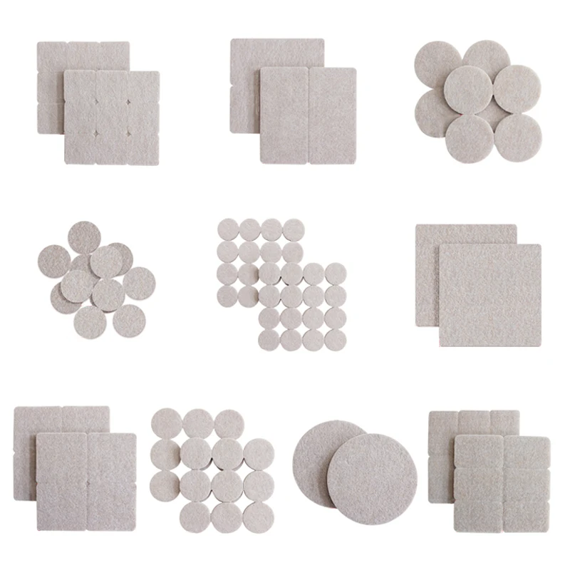 Самоклеящиеся фетровые коврики для стульев защиты от шума мебели пола защитные