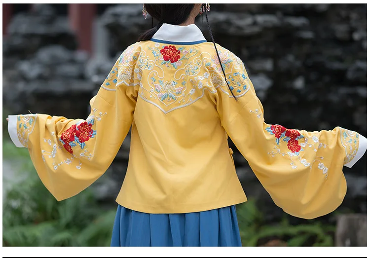 Традиционный танцевальный костюм с вышивкой Hanfu, женское платье феи, народный фестиваль, наряд певцов, Восточное представление, одежда DC3160