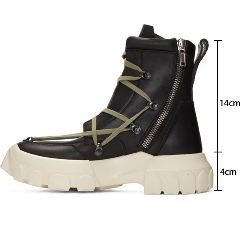 Botas hombre; коллекция года; Мужские ботинки в байкерском стиле; Модные Ботинки martin на платформе; мужская повседневная обувь с высоким берцем; 9#20/15D50