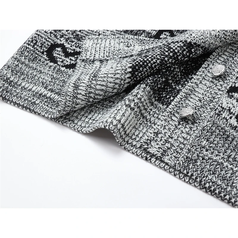 Женский вязаный кардиган в Корейском стиле повседневный Свободный Вязаный