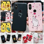 Чехол для Xiaomi Redmi Note 6 Pro, мультяшная пара, силиконовая Мягкая задняя крышка из ТПУ с сердечками для xiaomi Redmi Note 6 Pro, бампер, чехол
