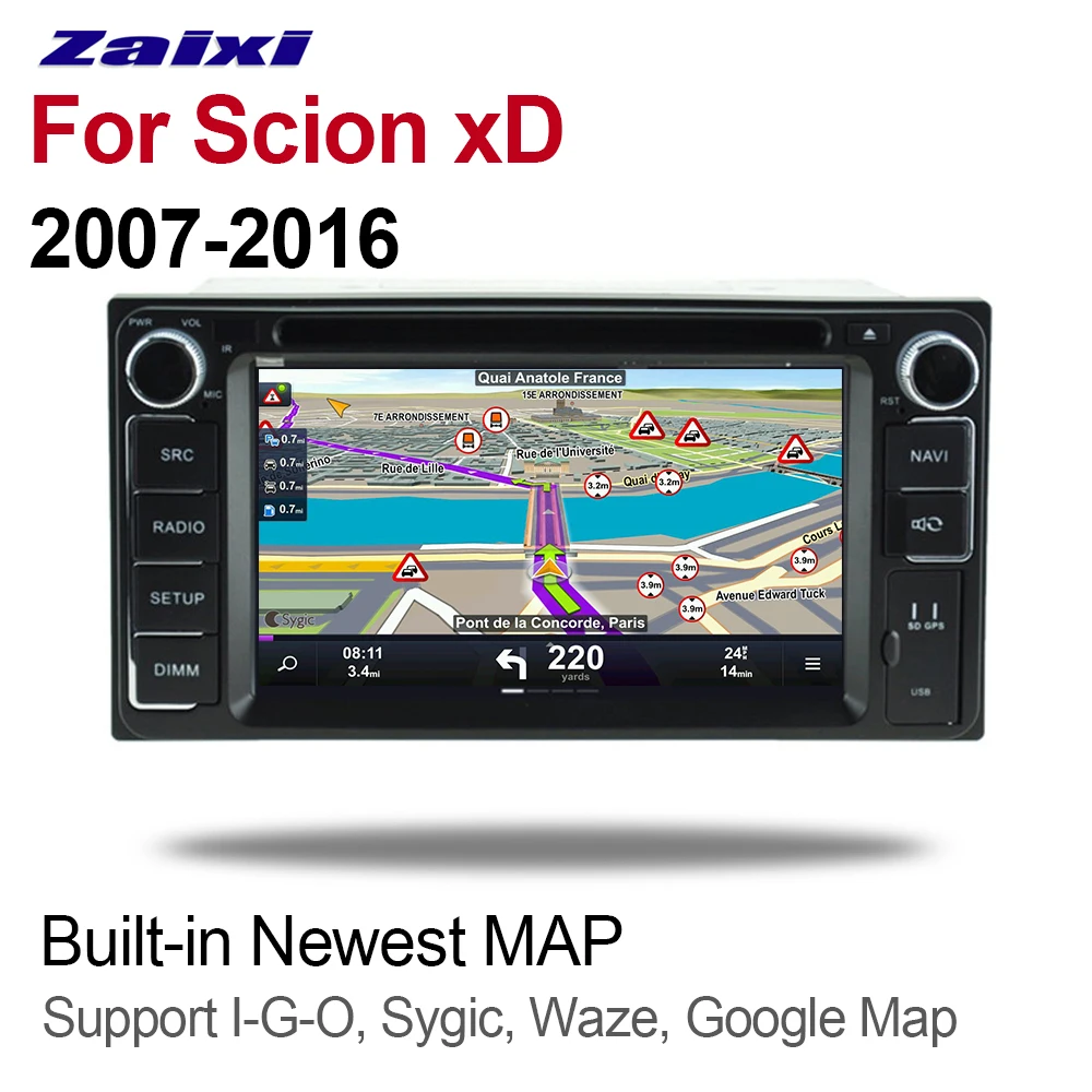 Автомобильные аксессуары для Scion xD 2007 ~ 2016 GPS Android навигация DVD мультимедийный