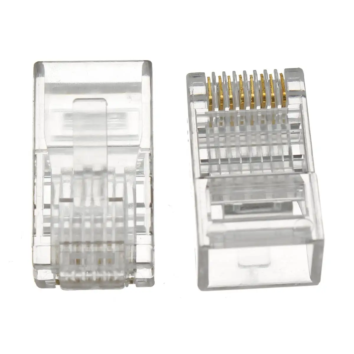 CLAITE 1000 шт. CAT6 разъем EZ RJ45 сетевой кабель модульный 8P8C разъем конец пройти через