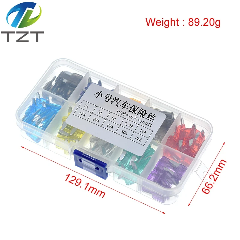 100 шт./лот автомобильный блок предохранителей среднего размера со стандартным