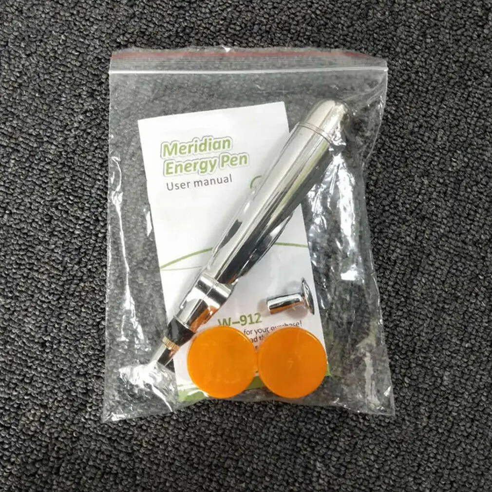 Pen With Cream Новая электронная Акупунктура Меридиан массажер для тела энергетическая ручка обезболивающий терапия Расслабление тела забота о здоровье - Цвет: Pen With Cream