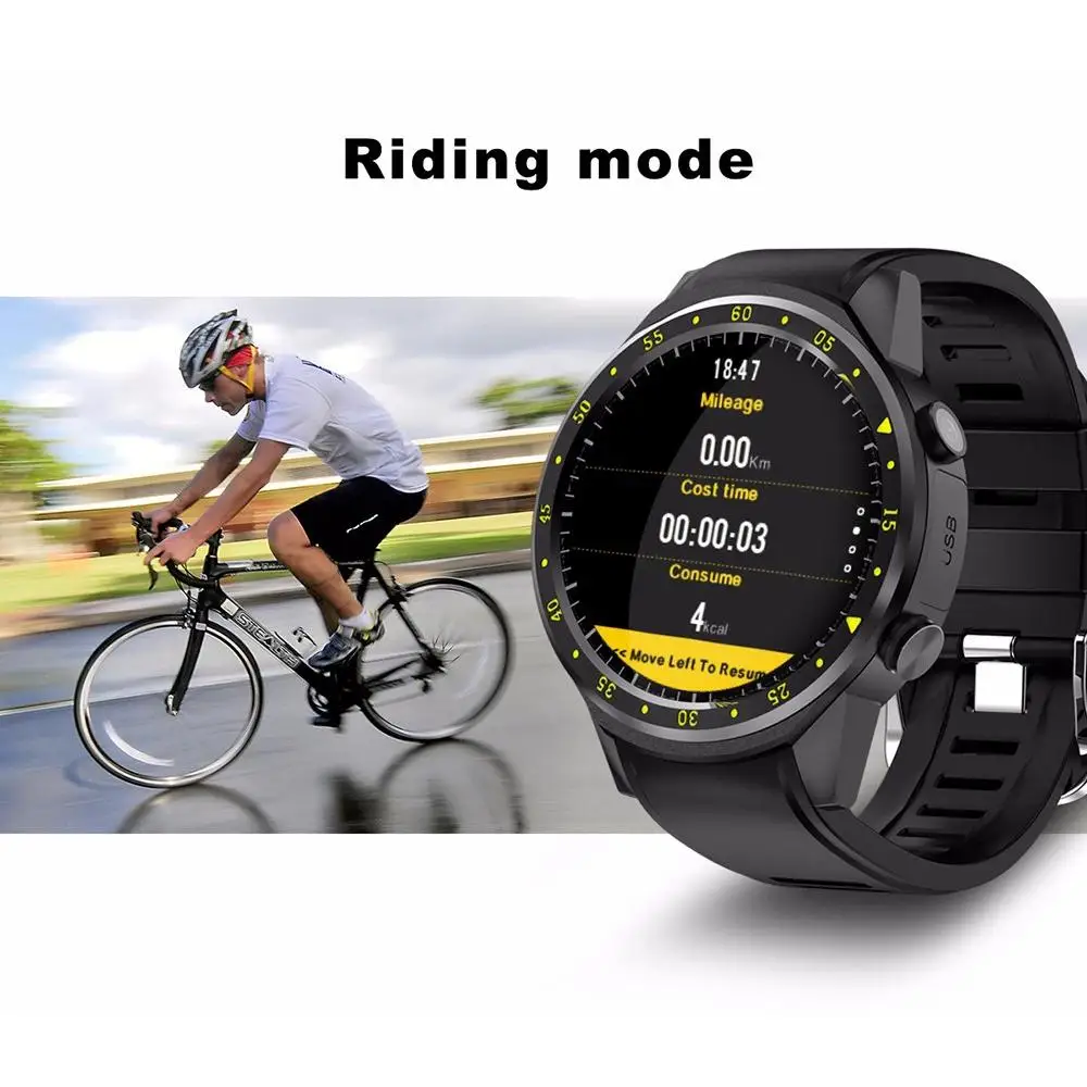 F1 Sports Smart Watch GPS Smart Watch Phone 1.3 Inch MTK2503 Dual Beidou Position Location Camera Heart Rate / Sleep Monitor