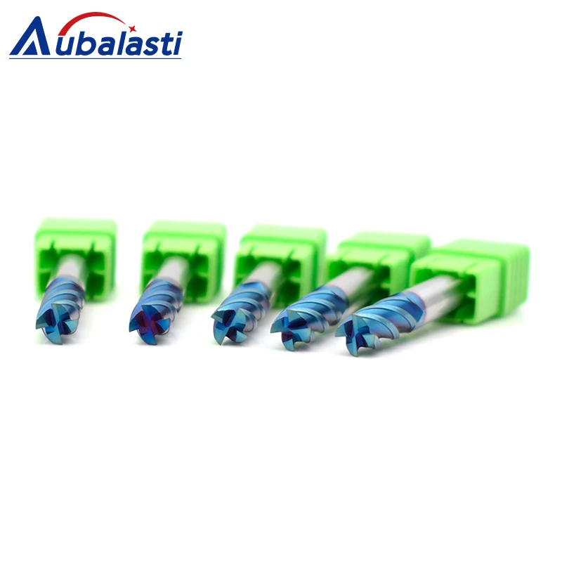 Aubalasti HRC65 4 флейты твердосплавная Концевая фреза фрезерный станок с ЧПУ фрезы Инструменты ЧПУ резцы для фрезы для резки металла
