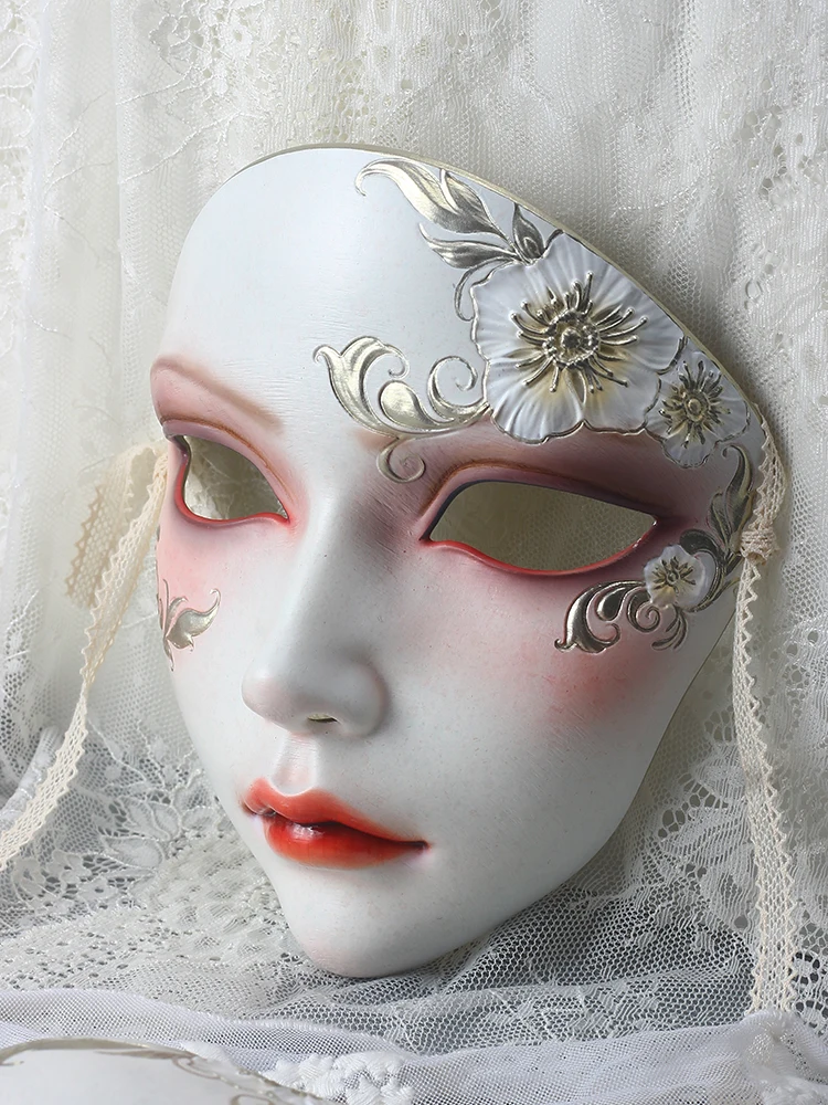 

Оригинальная маска в китайском стиле с ручной росписью, Танцевальная Маска мистический костюм, аксессуары для Хэллоуина, Рождественская ма...