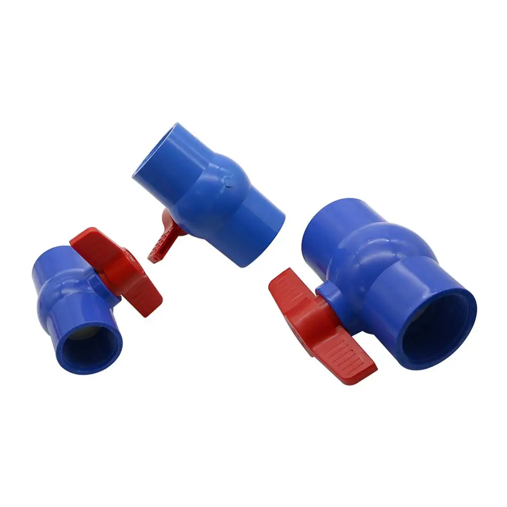 1/2" 3/4" 1" 1.25" 1.5" 2" Female Thread Garden Pipe Ball Valve PVC Connection Switch Water Shutoff Fittings | Дом и
