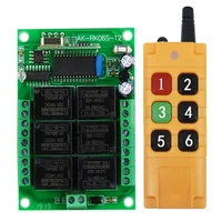 2000m dc12v 6ch wireless rf remote control switch relay output radio receiver 315433 mhz remote controller garage door opener