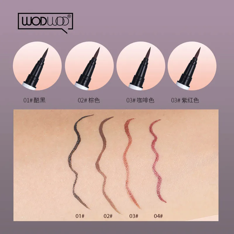 

4 Color Portable Quick Dry Liquid Eyeliner Pencil Beauty Makeup Tools Long-lasting Sweatproof Eye Liner Pen Cosmetics Liner Yeux