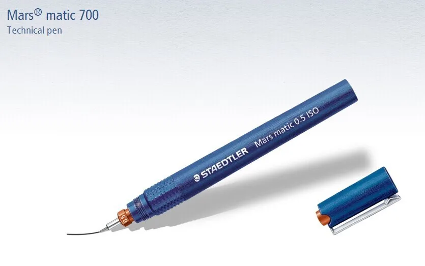 Staedtler Mars Matic 700 Technical Pen Fine Point Refillable Tubular Tip - 0.1, 0.13, 0.18, 0.2, 0.25, 0.3, 0.35, 0.4, 0.5, 0.6, 0.8, 1.0 image 2