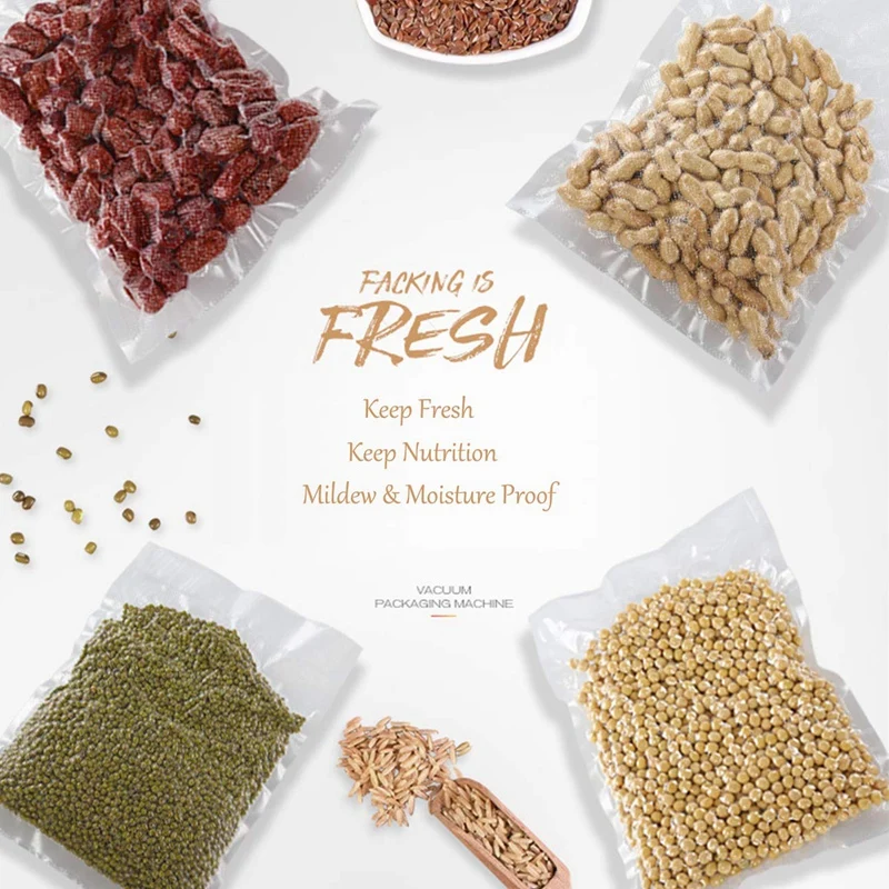 

5 Rolls/Lot 12+15+20+25+28X500cm Vacuum Sealer Bags Food Storage Bags for Vacuum Sealer Fresh Food Packing Packer Bags