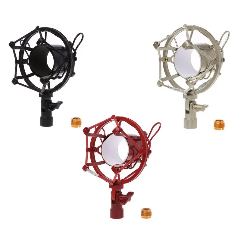 Металлический противоударный Запись микрофон подвес паук держатель микрофона