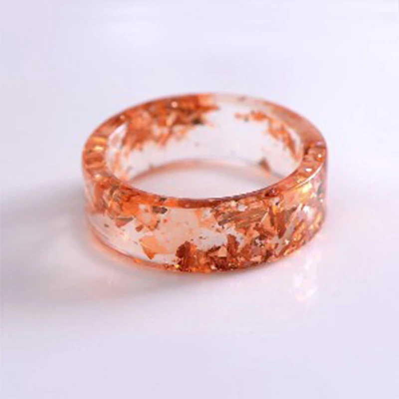 

Ring Beautiful DIY Dried Flowers Colorful Resin Ring Clear Classic Flowers Plants Inside Engagement Wedding Ring Finger Decor