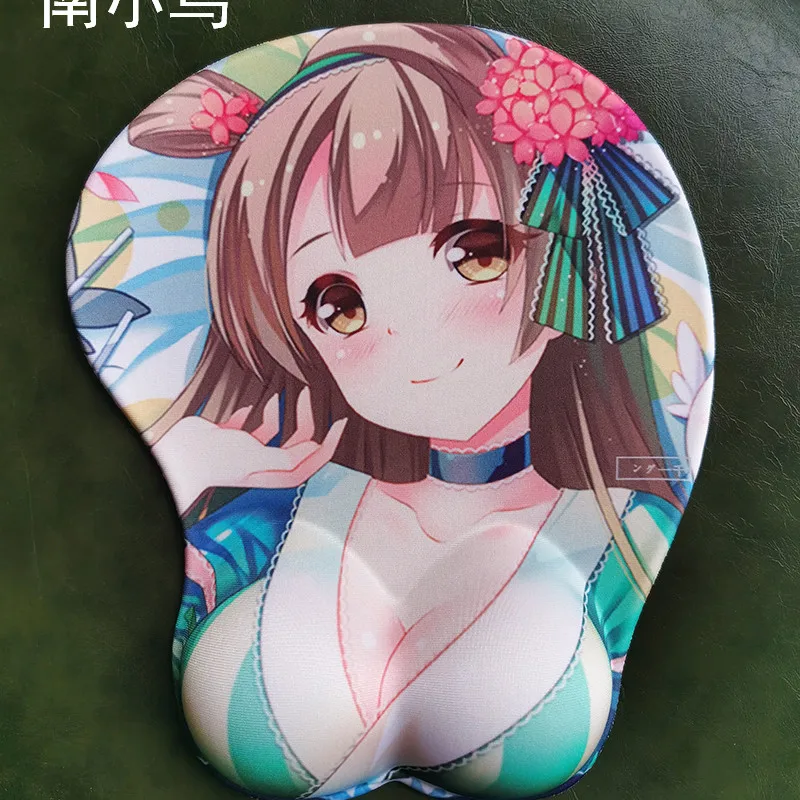 

Коврик для мыши 3D с сексуальной девушкой, эргономичный мягкий силиконовый гелевый игровой коврик для мыши с поддержкой запястья в стиле ани...