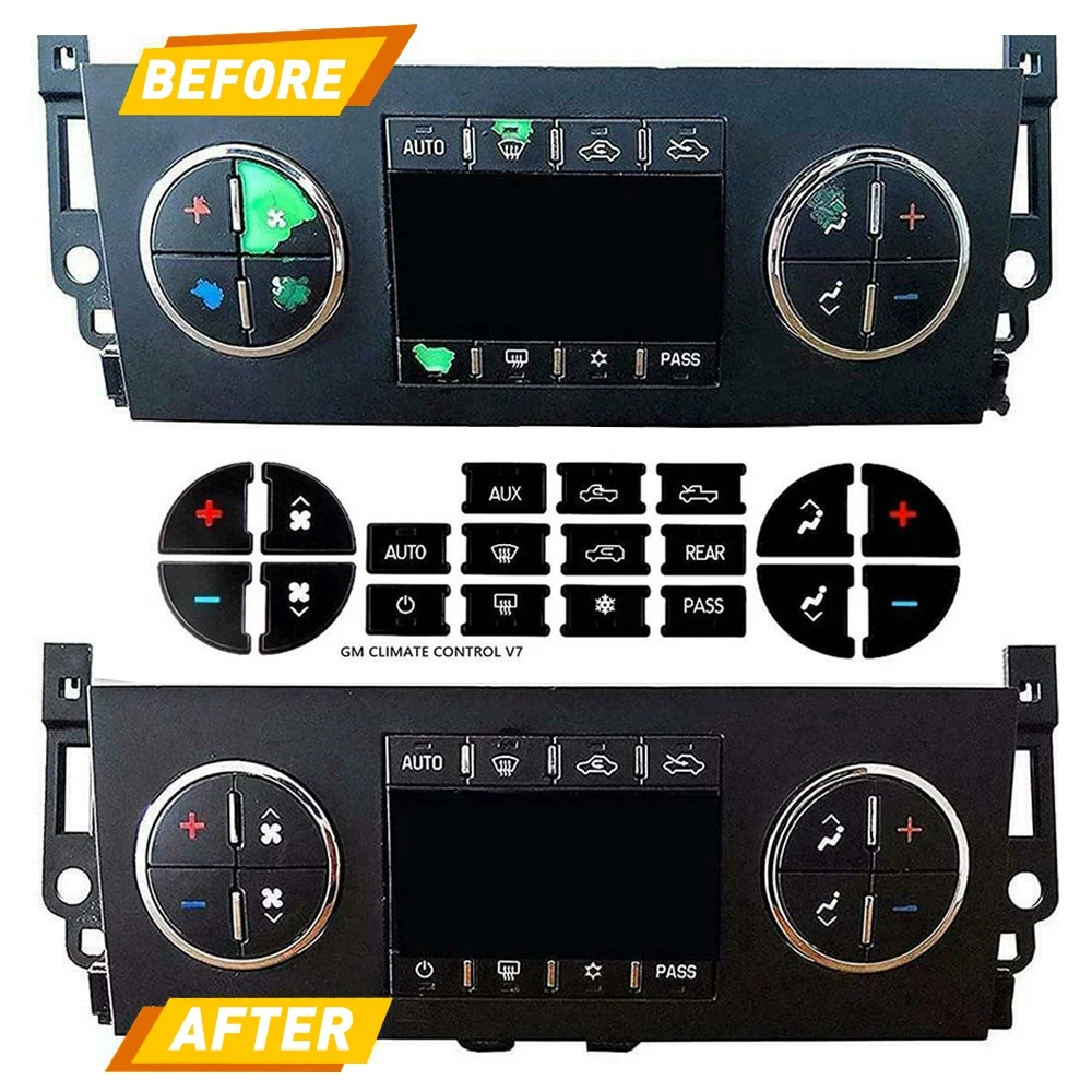 Набор стикеров для кнопки приборной панели переменного тока 1 комплект стикеры