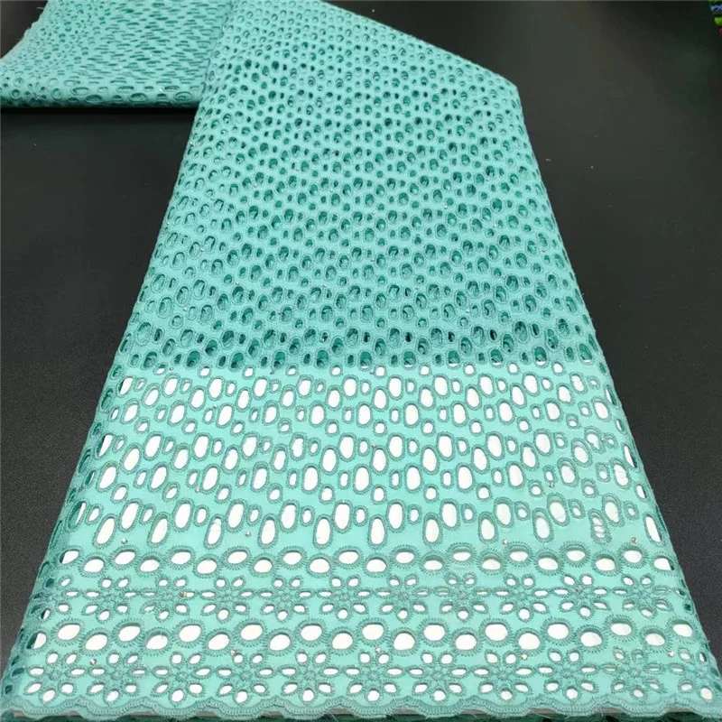 

5Y хлопчатобумажная кружевная ткань высокого качества нигерийское кружево 2021 швейцарская вуаль кружевная ткань вышитые африканские сухие ...