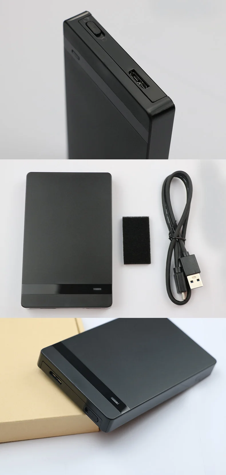 Blueendless 2,5 'внешний корпус HDD корпус пластиковый Sata USB HD Caddy внешний жесткий диск корпус USB жесткий диск коробка ноутбук