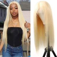 lace front wig 613 honey blonde lace frontal wig remy hair long staright brazilian hair wig with baby hair hd transparent