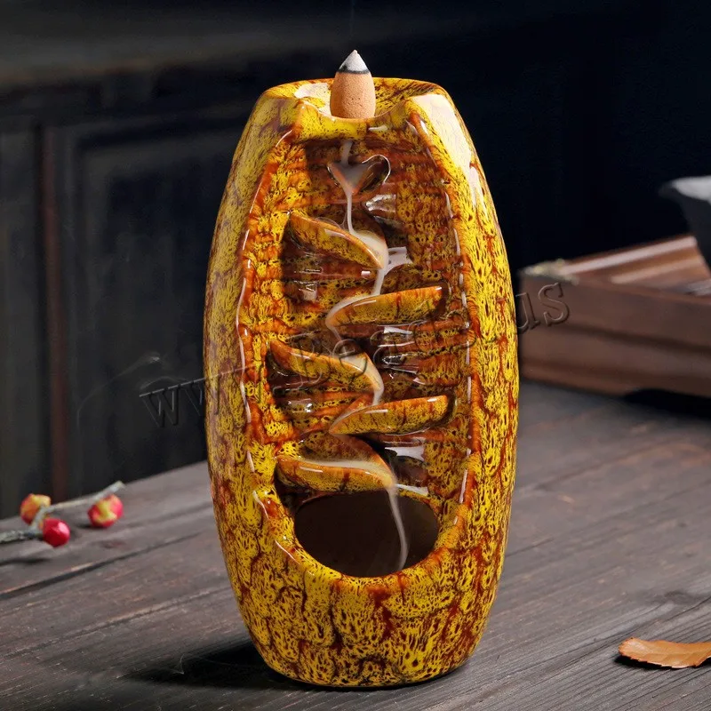 Держатель для благовоний ручной работы керамический обратный поток водопад