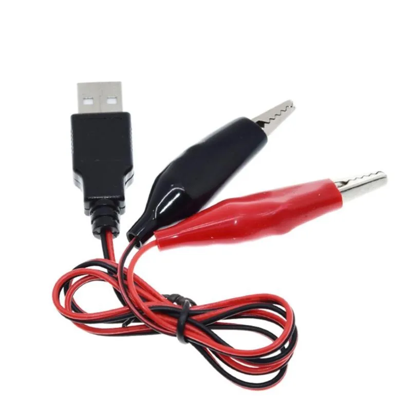 USB Штекерный разъем адаптер питания провод 0 5 метра Аллигатор тестовые зажимы
