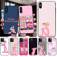penghuwan lovely pink panther luxury unique design phone cover for iphone 11 pro xs max 8 7 6 6s plus x 5s se xr case