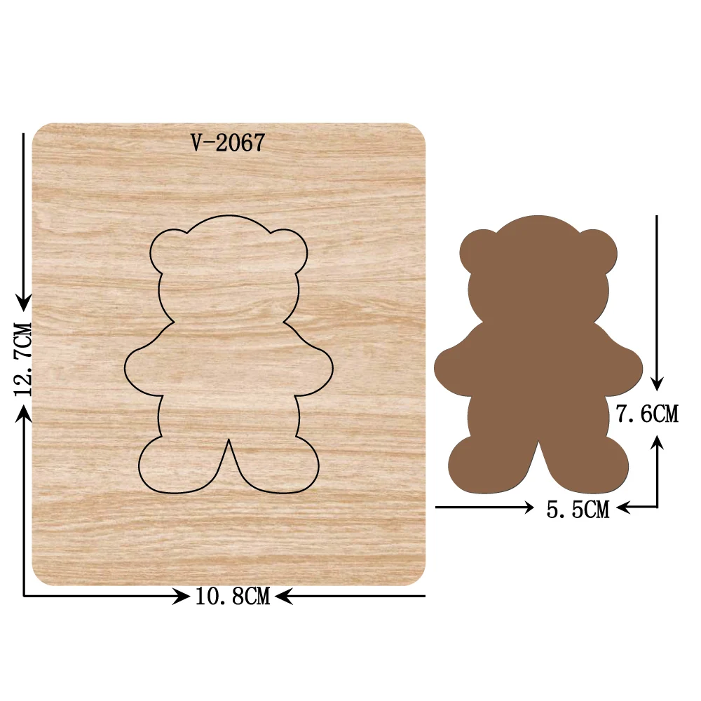 Новые деревянные штампы для скрапбукинга разных размеров V 2067|Вырубные штампы| |