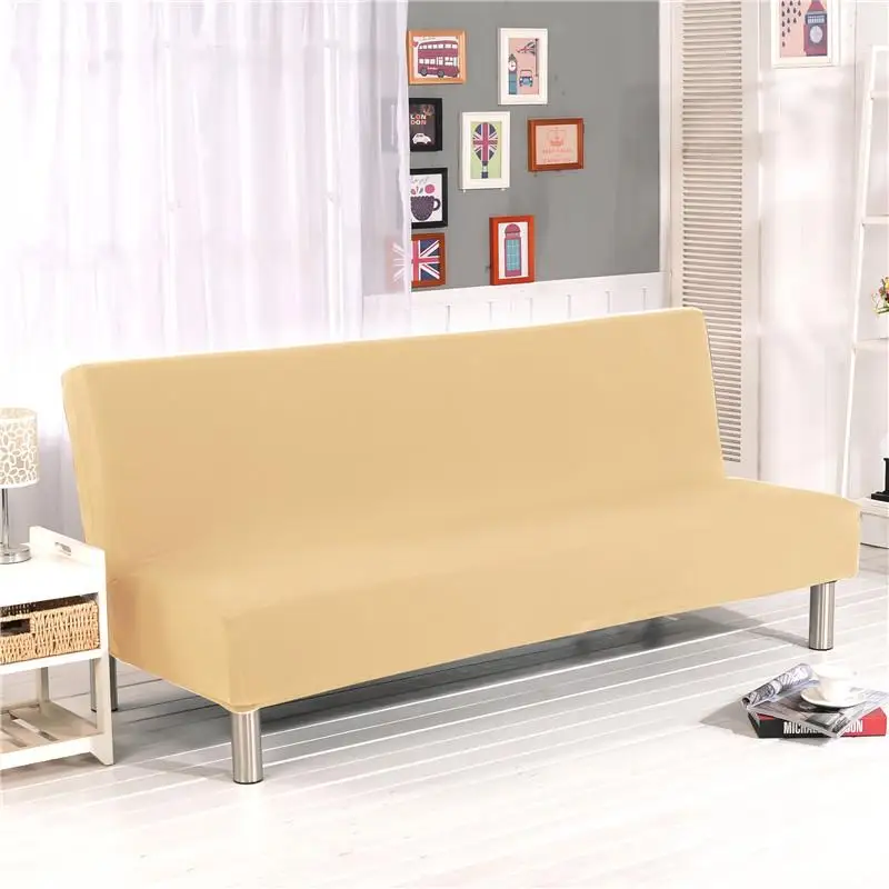 41 Solid Color All-inclusive Sofa Covers Without Armrests Bed Cover Couch for Living Room funda sofa | Дом и сад