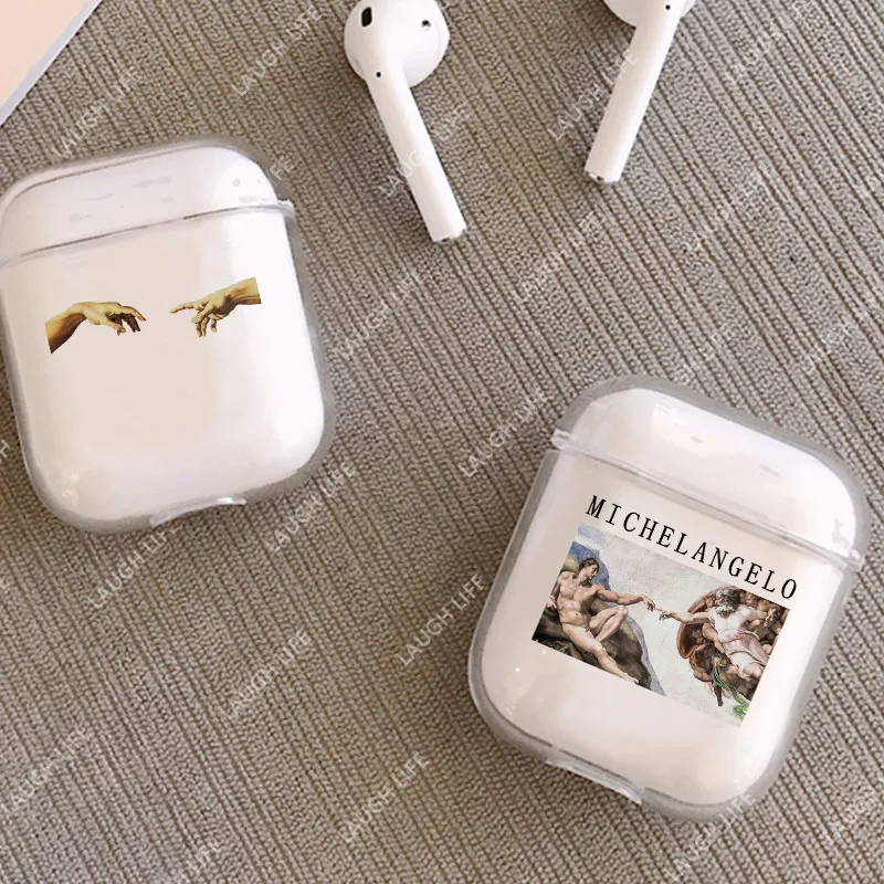 Чехол для телефона с абстрактным рисунком для Apple Airpods 2/1, чехол с милыми мультяшными персонажами, Жесткий Чехол для наушников Airpod, чехол для air pods