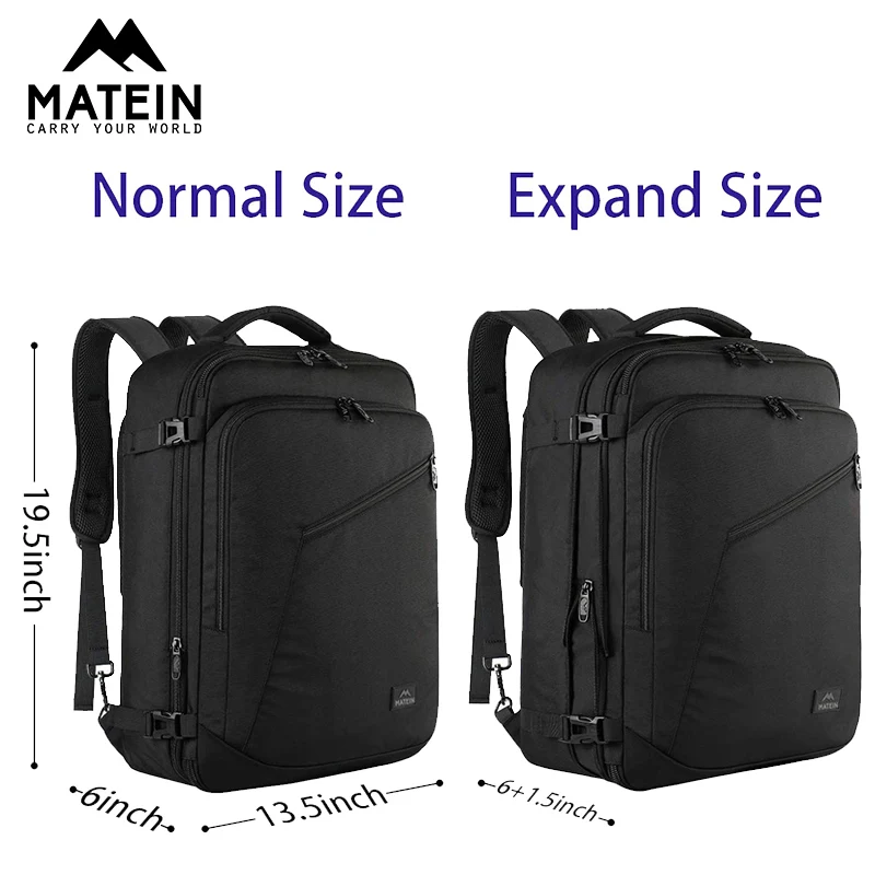 Рюкзак Matein вместительный 40 л для путешествий с возможностью увеличения полета