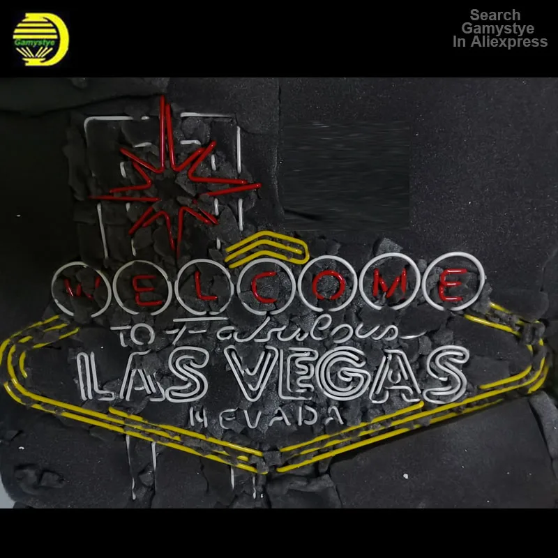 Неоновая вывеска для организаций и магазинов Лас Вегас стеклянная трубка Добро