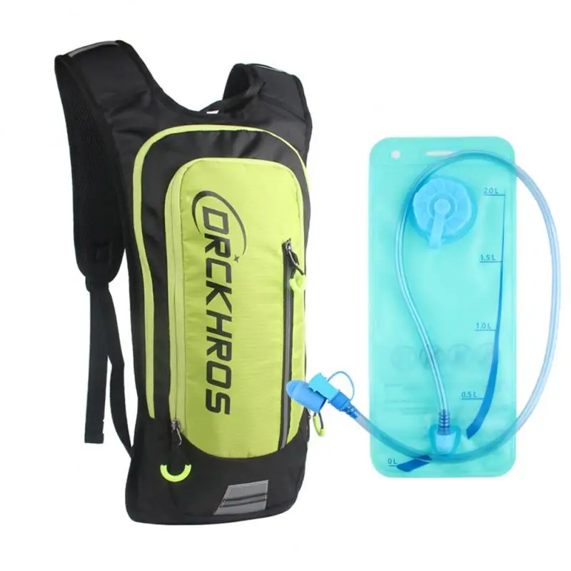 

New Bicycle Bags Portable Backpack With 2L Water Bag Climbing Hiking Panniers Pouch Wild Hydration Outdoor Cycling Backpack
