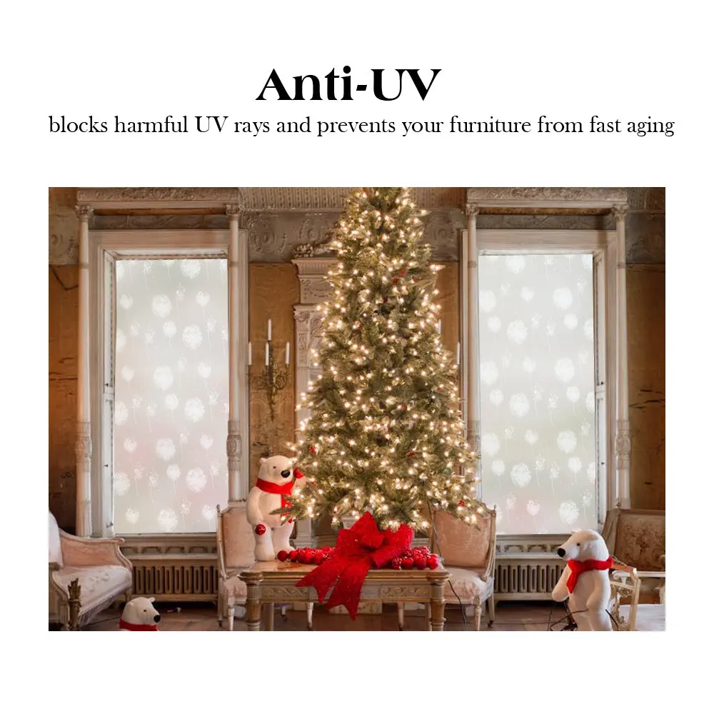 Одуванчик стеклянная пленка статическая липкая защита конфиденциальности