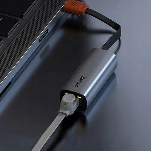 Baseus Steel Cannon Series USB A Ethernet Adapter RJ45 Lan