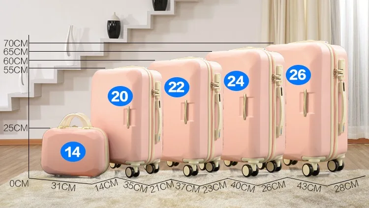 2" 22" 2" 26" дюймов модный чемодан на колесах и дорожные сумки valise cabine valiz koffer чемодан maletas сумка на колесах