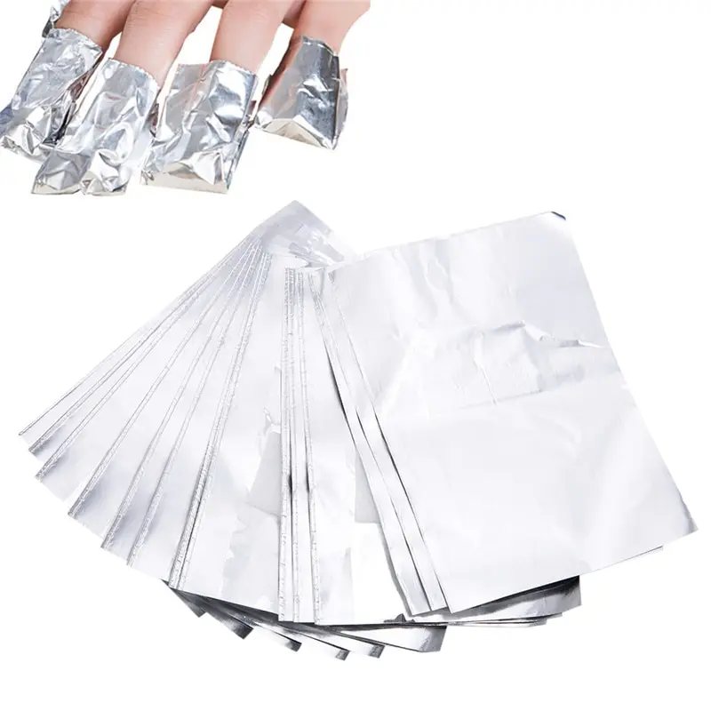100 шт./упак. алюминиевая фольга для нейл арта удаление замачиванием акриловый