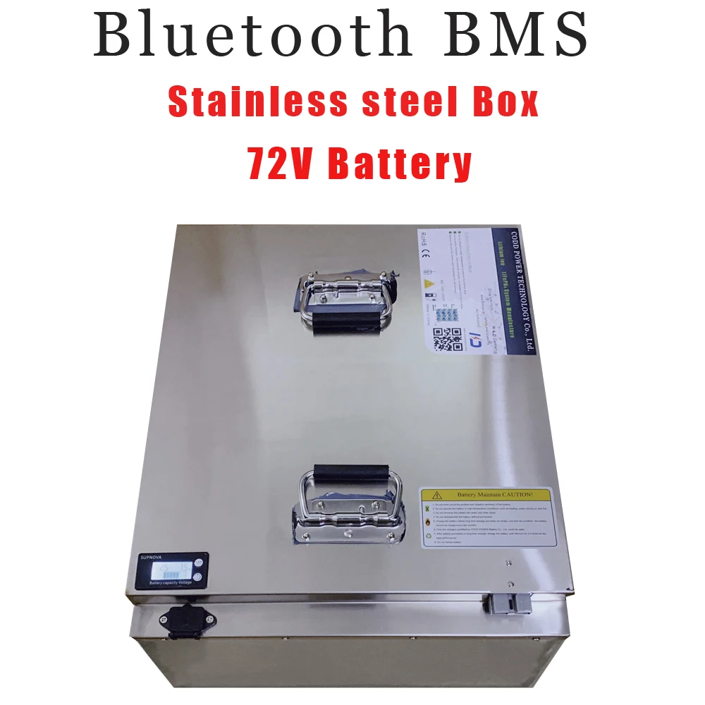 

Аккумуляторная батарея 72 в 5000 Вт с Bluetooth BMS 80 а/а и зарядным устройством