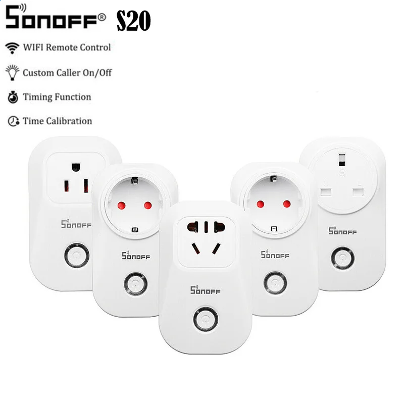 Умная розетка SONOFF S20 Wi Fi беспроводное приложение дистанционное управление ITEAD