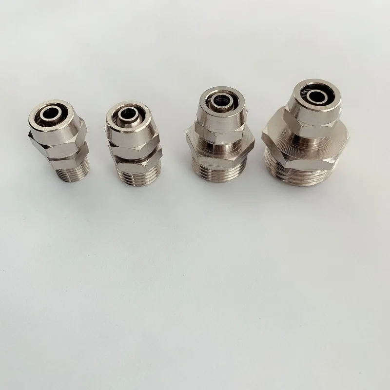 Пневматические Фитинги Медь Материал с зажимом медной проволоки Pc12 1/8 &quot02 03 04