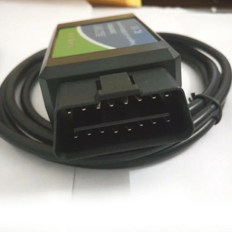 Автомобильный диагностический сканер OBD2 ELM327 зеленая этикетка новый V2.1 ELM 327 USB