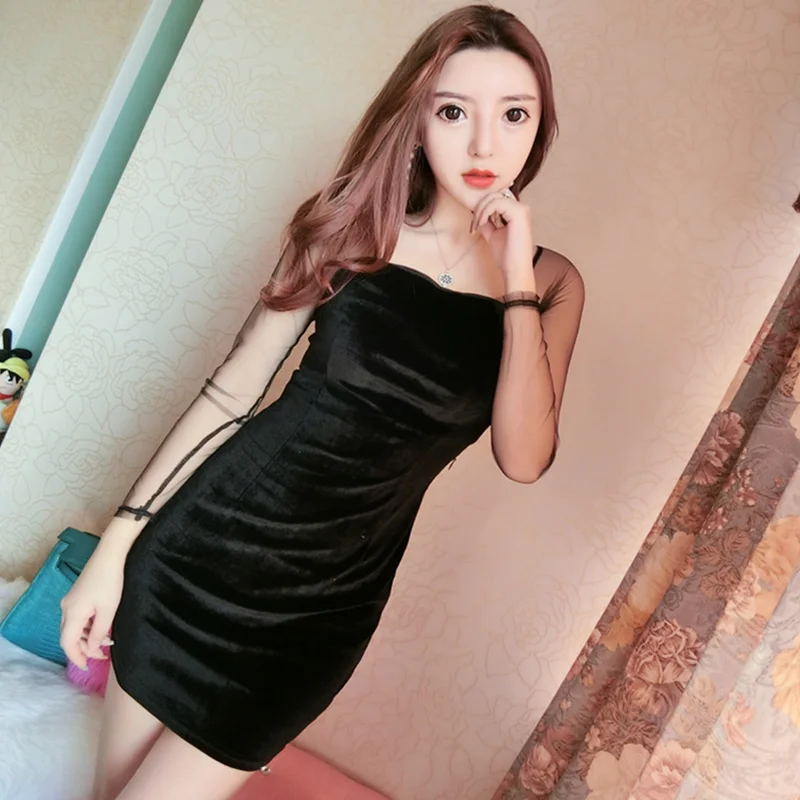 

Spring and autumn new fashion ladies small fragrance dress women bag hip slim slimming stitching short skirt tide